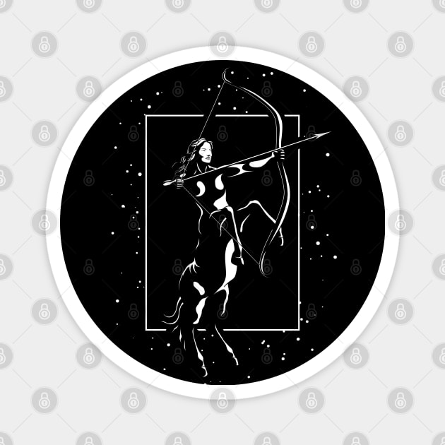 Sagittarius woman Zodiac Sign Magnet by TMBTM